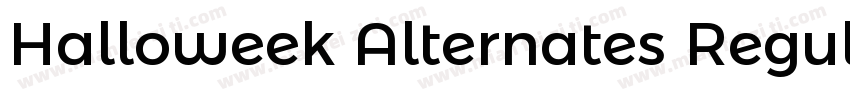 Halloweek Alternates Regular字体转换